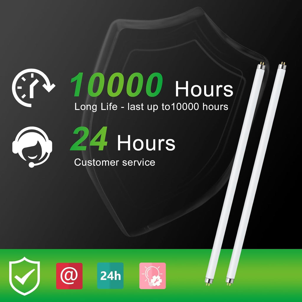 LUCKY HERP T8 30W UVB 5.0 Reptile Light, UVA UVB Reptile Light Bulb 2 Pack, Fluorescent Lamp for Reptiles Amphibians Lizards Chameleons