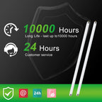 LUCKY HERP T8 30W UVB 5.0 Reptile Light, UVA UVB Reptile Light Bulb 2 Pack, Fluorescent Lamp for Reptiles Amphibians Lizards Chameleons