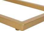 Jofran Aurora Marble Top C-Table Set of 2 with Iron Frame, Modern Accent Side Table for Living Room Bedroom, Gold