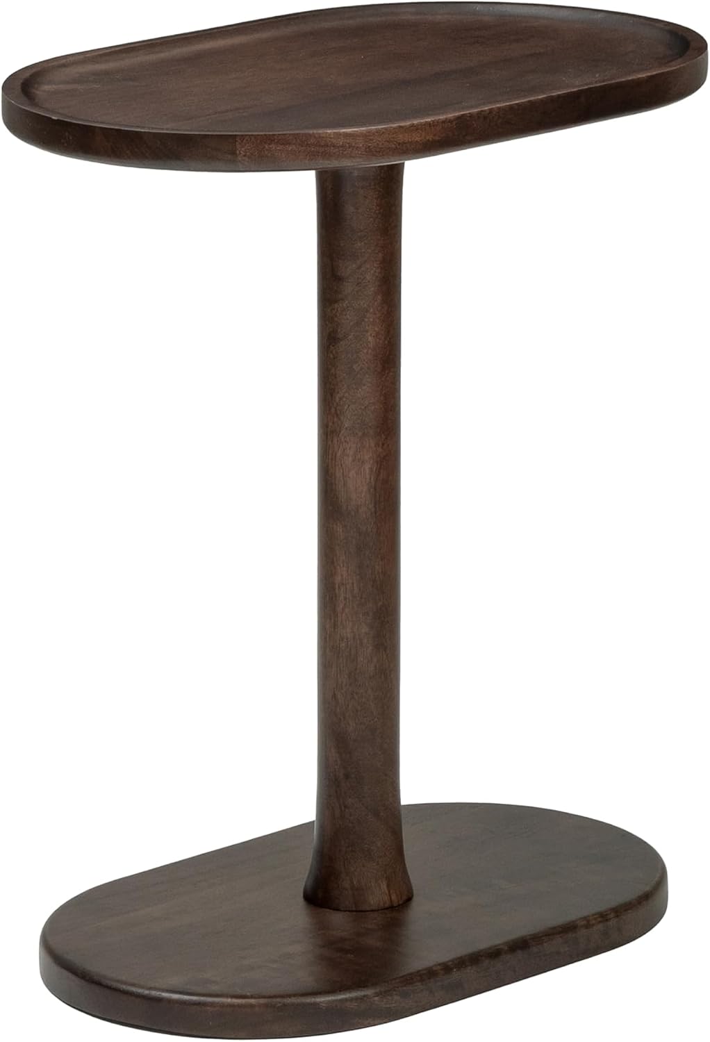 MH London Side Table - Crawford Wooden Modern C Shaped End Table - Exclusively Designed Hand Crafted Tables - End Table for Living Room, Bedroom Bedside Tables and Office