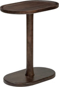 MH London Side Table - Crawford Wooden Modern C Shaped End Table - Exclusively Designed Hand Crafted Tables - End Table for Living Room, Bedroom Bedside Tables and Office