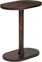MH London Side Table - Crawford Wooden Modern C Shaped End Table - Exclusively Designed Hand Crafted Tables - End Table for Living Room, Bedroom Bedside Tables and Office