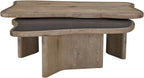 Oak Nesting Cocktail Table with Solid Wood and MDF Construction | Two-piece nesting design for flexible layout options