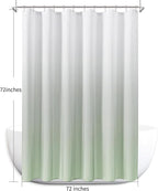 Naturoom Mist Sage Shower Curtains for Bathroom,Ombre Cloth Fabric Shower Curtain Set with 12 Hooks Denim Blue Bathroom Decor 72 x 72