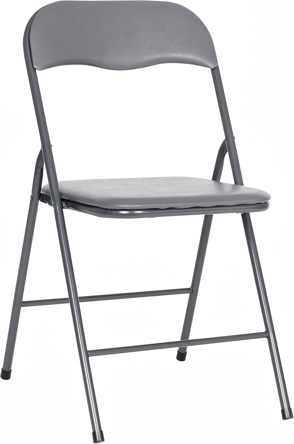 Flash Furniture Madison 5-Piece Folding Card Table and Chair Set, Gray | Portable, Indoor/Outdoor, Event Table and Chairs