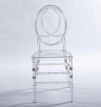 Clear Dining Chairs Set of 20, Stackable Plastic Kitchen Dining Room Chair, Modern Acrylic Ghost Chair, Crystal Chiavari Chairs High Back for Wedding Banquet Party Event Indoor(Oval)