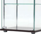 Fuji Boeki 96049 Collection Case, Figure Case, 3 Tiers, Width 16.7 x Depth 14.4 x Height 33.9 inches (42.5 x 36.5 x 86 cm), Brown, Tempered Glass, Full Glass,