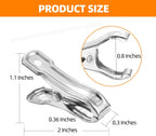 40 Pack Garden Clips, Greenhouse Clips for Netting, Garden Clamps Made of Stainless Steel, Have a Strong Grip to Secure the Plant Covers or Shade Cloth on Greenhouse Hoops or Frame