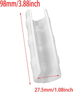 FDXGYH 20 Pcs Greenhouse Film Clamps ABS Snap ClampTube Clip Garden Buildings Tube Clip for 1" PVC Pipe（White）