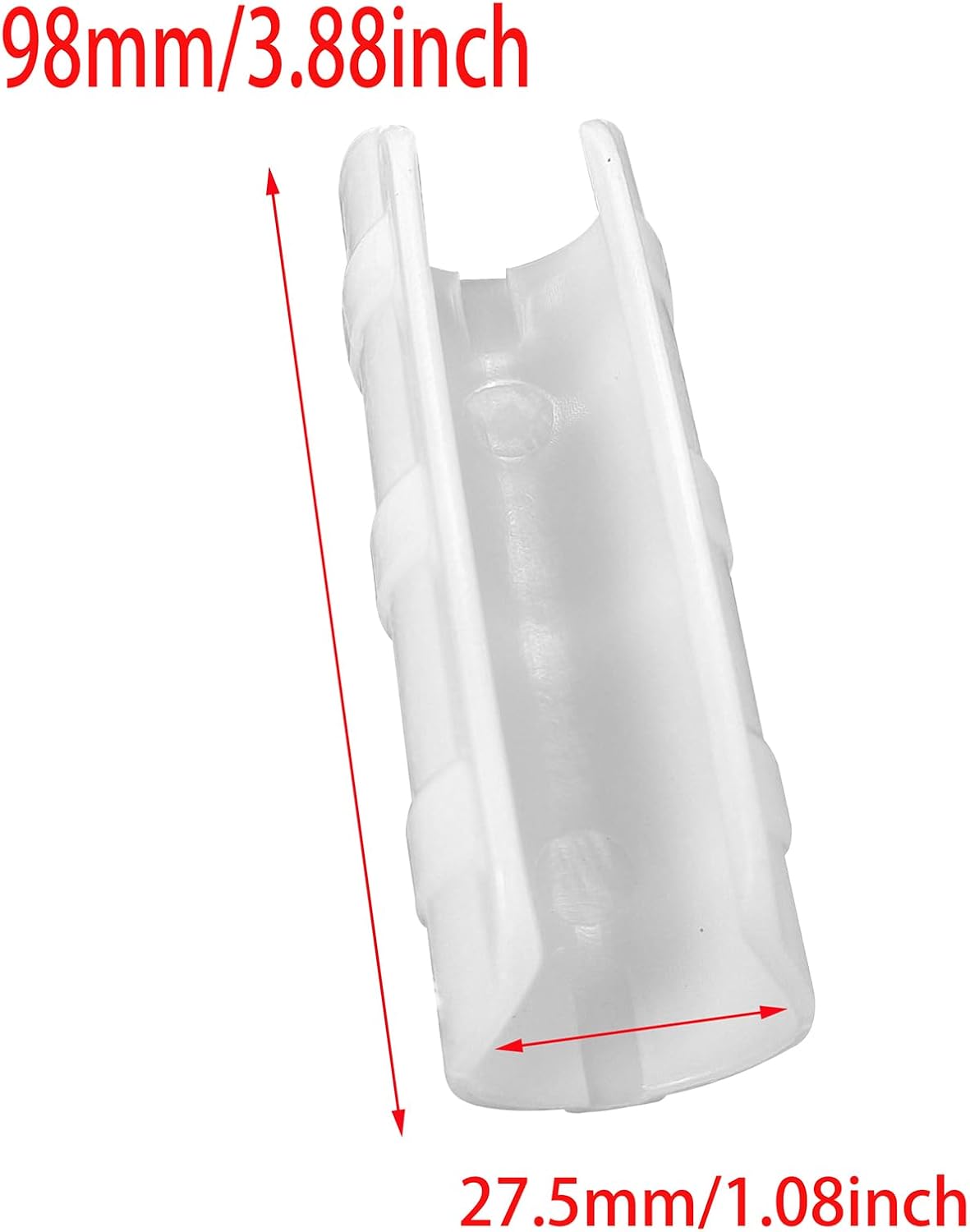 FDXGYH 20 Pcs Greenhouse Film Clamps ABS Snap ClampTube Clip Garden Buildings Tube Clip for 1" PVC Pipe（White）