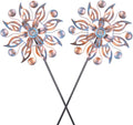 VEWOGARDEN 2PCS Metal Wind Spinners, Waterproof Wind Sculptures & Spinners Small Garden Art Outdoor Wind Spinner Kinetic Wind Spinner for Yard and Lawn