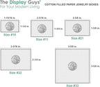 TheDisplayGuys - 25-Pack #53 Kraft Paper Cardboard Gift Boxes/Jewelry Cases w. Cotton Padding & Lid - Light Lavender - (5.4" x 3.9" x 1.0")