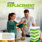 ZESTIGREENS 4-Tier Sprouting Kit with Drain Spout – Stackable Seed Sprouter Trays for Growing Fresh Sprouts at Home – BPA-Free, Easy Rinse & Drain System