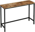 Timberer 39.4” Console Table Hallway Entrance Table Sofa Table Behind Couch | Accent Table for Living Room, Entryway, Easy Assembly, Rustic Brown