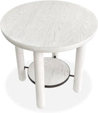 Magnussen Home Sunset Cove Moonlight Pearl Round End Table