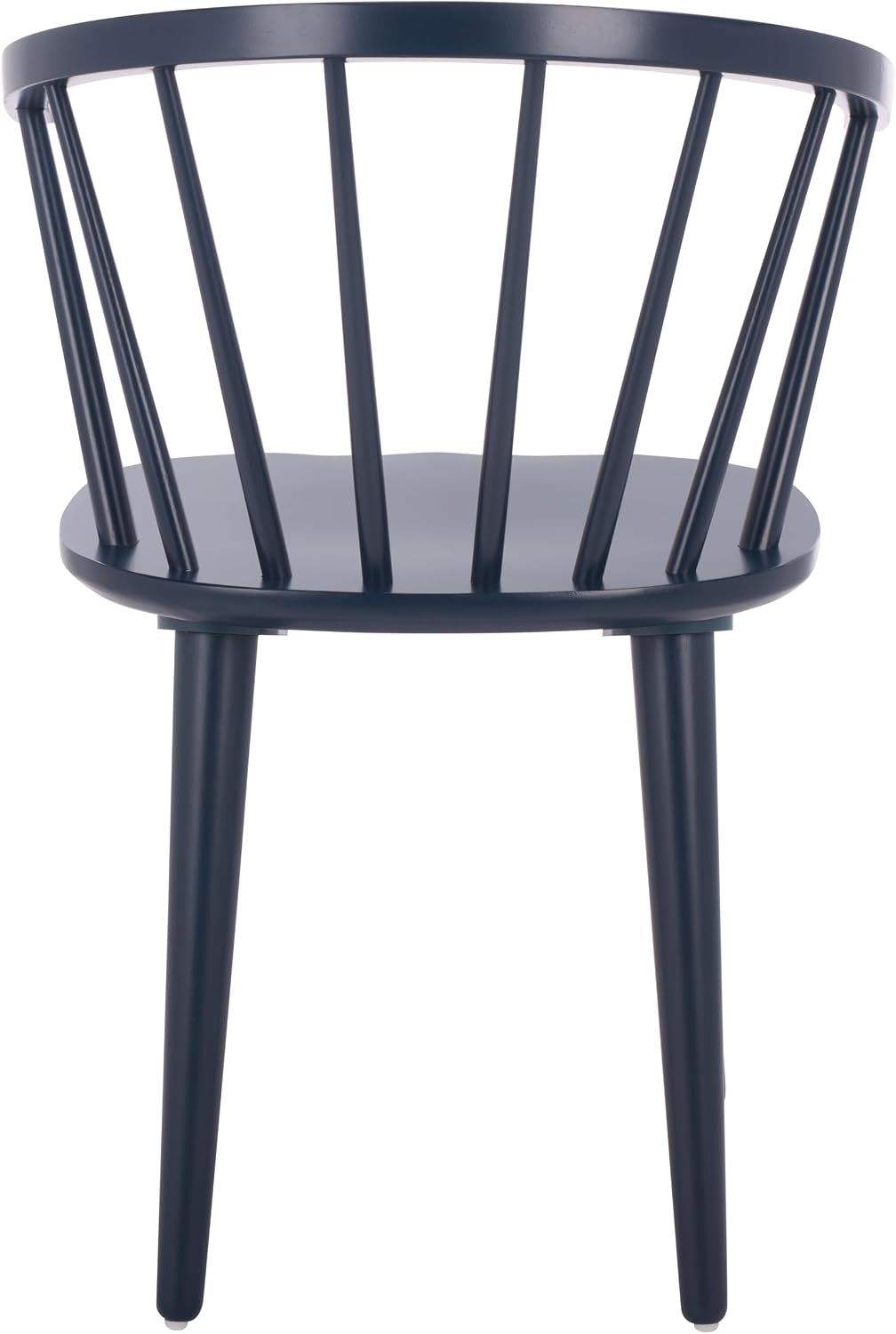 SAFAVIEH Furniture - Blanchard Side Chair Set of 2 - Navy - Solid Wood - Farmhouse Spindle - Ideal for Dining Room, Kitchen, Living Room, 18" Seat Height (AMH8512Q-SET2)