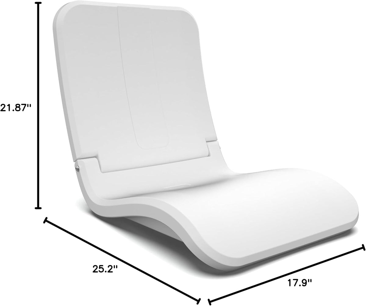 Coast Modern Portable Poolside Chair – Adult Foldable Flip Chair for Pool, Beach, Tailgating & Stadium – Durable Plastic with Back Support