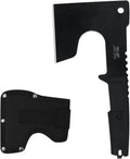 JXE JXO Hatchet, 9.8" Full Tang Camping Axe, Ergonomic Rubber Handle, with Durable Nylon Sheath for Bushcraft and Camping