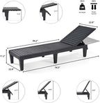 Nestl Lounge Chair Outdoor, Tanning Chair, Chaise Lounge Outdoor Set of 2