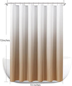 Naturoom Camel Shower Curtains for Bathroom,Ombre Cloth Fabric Shower Curtain Set with 12 Hooks Camel Bathroom Decor 72 x 72