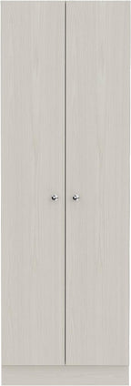 Multistorage Pantry Cabinet,Five Shelves,Double Door Cabinet for Kitchen,Laundry,Living Room,Bedroom-Pearl