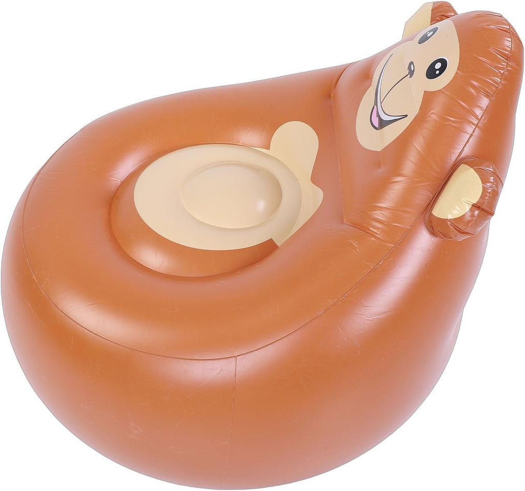 Dpofirs Inflatable Chair, Animal Shaped Portable Blow Up Sofa with Soft Skin Friendly and Sturdy Air Filled Design for Camping Patio Beach Travel