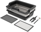 AC Infinity Large Trim Tray System 20-Inch, Interchangeable 3-Tray & 2-Screen Kit, Ergonomically Designed for Lap or Table Trimming, Plant Harvest Set to Collect Leaves and Pollen