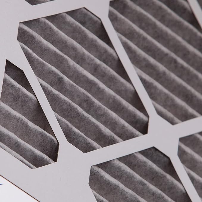 Nordic Pure 25x25x1 (Actual Size: 24 1/2 x 24 1/2 x 3/4) Furnace Air Filters MERV 8 Pleated Plus Carbon 3 Pack