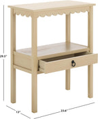 SAFAVIEH Home Collection Haven Natural Brown Low Drawer Accent Table
