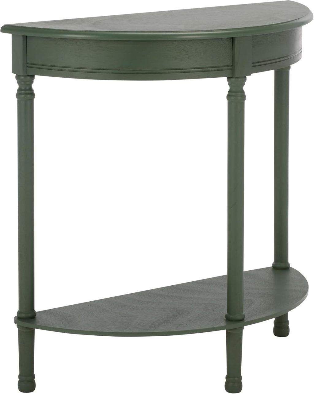 SAFAVIEH Furniture - Tinsley Half-Round Console Table - Dusty Green - Solid Wood - Farmhouse Demilune Design - Ideal for Entryway, Hallway, Living Room, 28" W x 11.75" D x 28" H (CNS5723G)