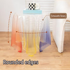 Acrylic Side Table and Nightstand, Clear Coffee Table, End Table,Transparent Home Decoration, Suitable for Living Rooms, Bedrooms, Small Spaces(19.7 * 22.8in)