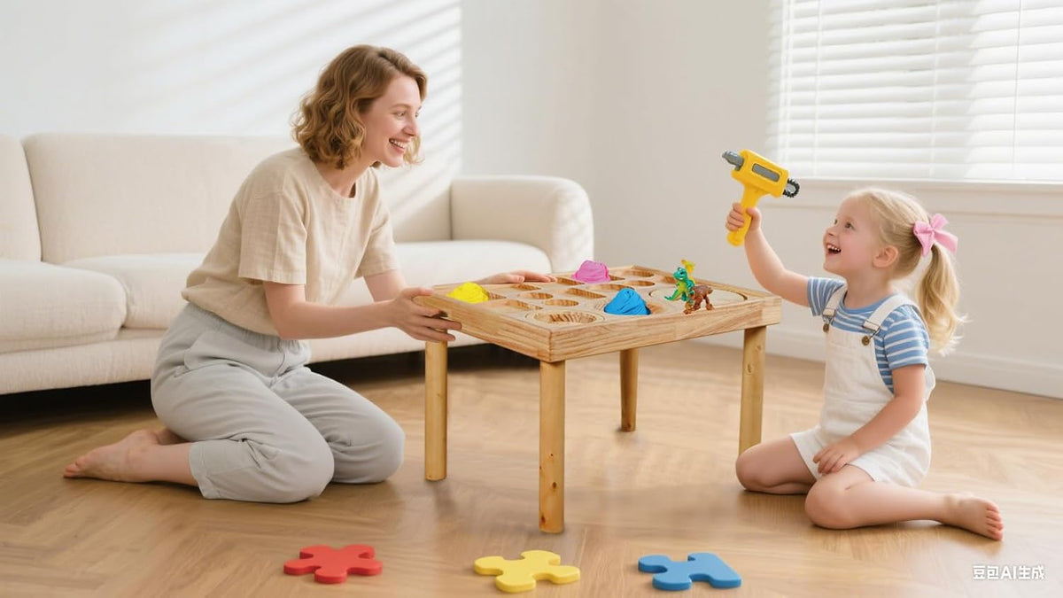 Wooden Sensory Table for Toddlers with 2 Chairs, Double-Sided Boards | Sand and water play, promotes sensory development, easy assembly, indoor outdoor use