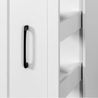 Modern Slim Storage Cart,Gold Handles,Freestanding Pantry Organizers with Pull-Out Multi-Tier Storage Shelf&Wheels for Kitchen, Dining Room