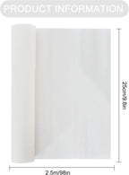 BEISHIDA White Crepe Paper Roll, 9.8 Inch Wide 8ft Long Crepe Paper Sheet for Flower Making, Wedding Ceremony, Birthday Holiday Halloween Party Decoration,DIY Craft(2Rolls)