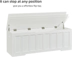VANKILEY 51.2" Storage Chest Extra Large,Wooden Storage Bench,White | Chest with 2 Safety Hinges, 51.2*15.7*19.1inches, Wooden Trunk for Bedroom, Livingroom,Entryway,Easy Assembly.