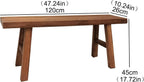 Farmhouse Entryway Dining Wood Bench Seat Furniture Wooden End of Bed Bench for Bedroom Indoor Dining Table Entry Narrow Kitchen Bench Solid Wood Sturdy and Stable(120cm(47.2in))