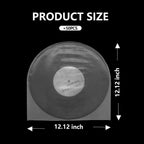100PCS LP 12 Inch Vinyl Record Inner Sleeves Anti Static Round Bottom Protective Sleeves for Vinyl Record Album Storage(12inch, 100pcs)