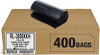 Aluf Plastics T-Tough Roll Pack Low Density Repro Blend Star Seal Coreless Rolls Bag, 55-60 Gallon Capacity, 58" Length x 38" Width, XXH Strength, Black (Pack of 400)