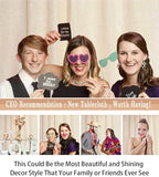 ShinyBeauty PHOTOBOOTH Background Choice-7FTx7FT-Ivory-Sequin Photography Backdrop Curtains for Wedding