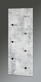 HAKU Furniture Wardrobe, Metal, Concrete Optic/Chrome, 5.5 x 80 x 30 cm