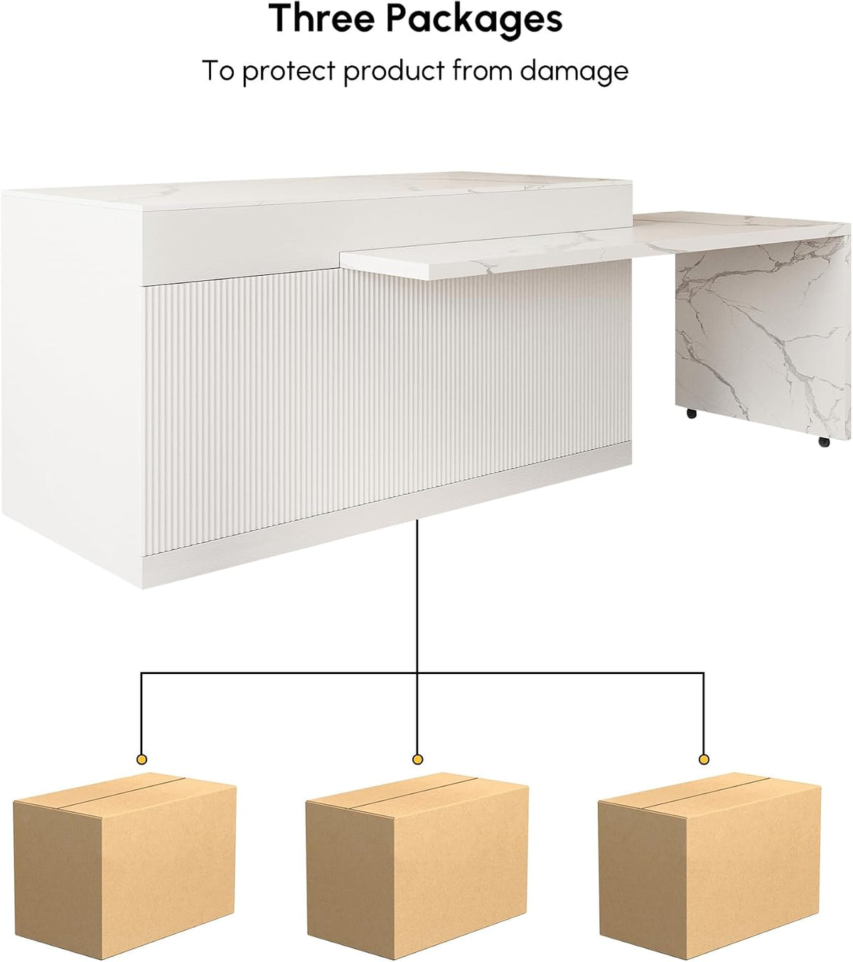 homary Extendable Kitchen Island with Storage 81"-106", White, Wood Top, Stationary Large Kitchen Cabinet with 3 Drawers, Adjustable Shelves & Pull-Out Kitchen Tables for Dining Room
