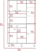 Della 90 Kitchen Pantry, One Drawer, Multiple Cabinets, Two Open Shelvess -White