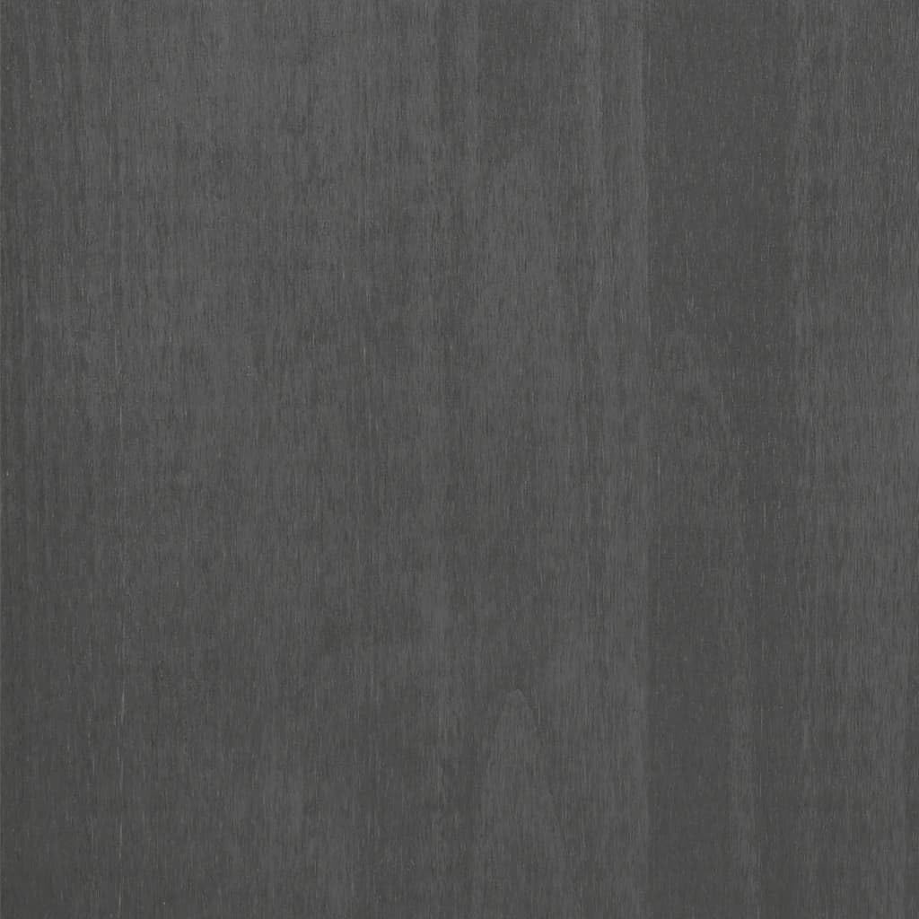 Dark Grey Solid Pine Wood Medium Sideboard with 5 Drawers, Modern Storage Cabinet for Living Room Dining Area Hallway, Sturdy Construction Wall Mountable, Ample Storage Space