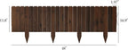 3PACK, 12FT Total Length Wood Garden Edging Border Wooden Garden Fence No Dig Landscape Edging Decorative Flower Bed Border Courtyards Planting Tree Fence Patio Path Edging -11.8" H x 48" L