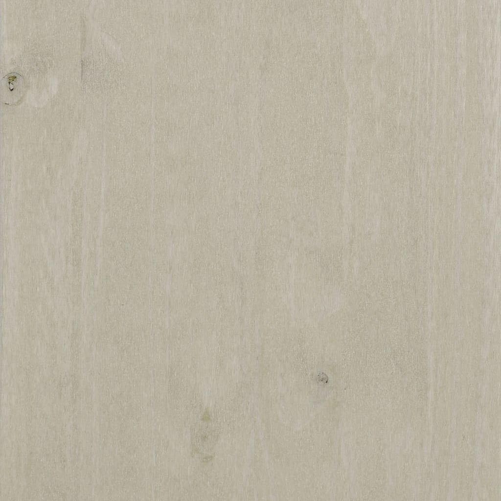 White Wooden Sideboard with 2 Doors, 33.5"x13.8"x31.5" Solid Pine Wood Storage Cabinet, Hamar Accent Buffet Credenza for Living Room, Dining Room and Hallway