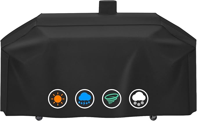 Heavy-Duty 600D Grill Cover Compatible with Pit Boss Memphis Ultimate and Smoke Hollow PS9900 DG1100S 4in1 Combo Grill Cover GC7000 Gas/Charcoal Grill