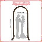 6.89 ft Wooden Wedding Arch – Large Balloon Arch Backdrop Stand, Wood Arch Arbor Arch Frame for Wedding, Proposals, Valentine's Day, Garden Decoration