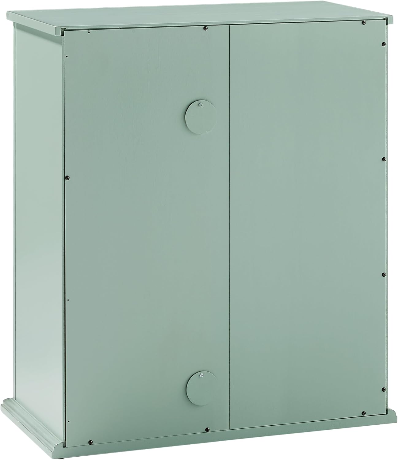 Crosley Furniture Holbrook Traditional Stackable Kitchen Storage Pantry, Accent Cabinet, Bathroom Storage, Distressed Seafoam Blue