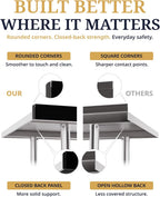 Atelicf NSF Stainless Steel Prep Table 24X48 inch, Backsplash & Casters | Mobile commercial-grade table for restaurants, kitchens, food trucks, breweries, bars, garages, and BBQ