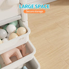 UNICOO Kids Shelves, Children Toy Organizer, Kids Bookshelf and Toy Storage for School, Bedroom, Playroom or Nursery (3 * 4)